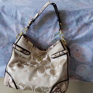 Coach hobo animal print